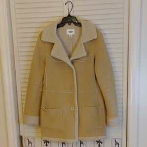 Old Navy Women's Cream Teddy Jacket